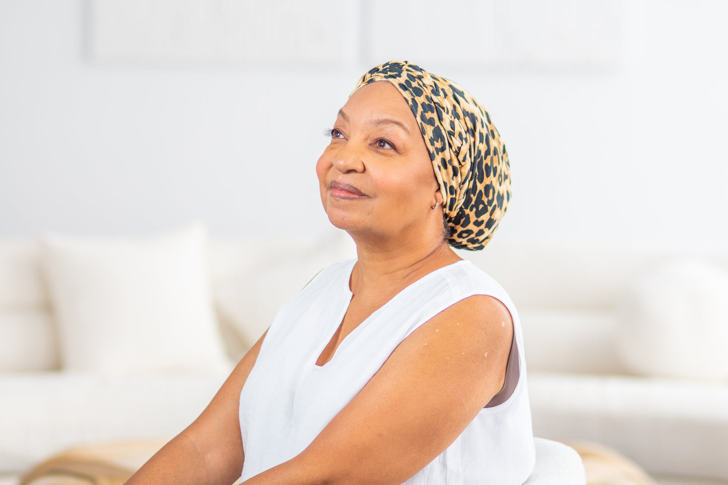 Leopard Print Braided Turban